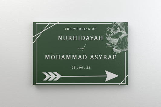 Directional Signage (Trace Flower Sage Green)